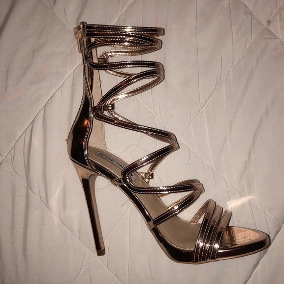 Steve Madden Shoes - USED ONCE STEVE MADDEN ROSE GOLD HEELS